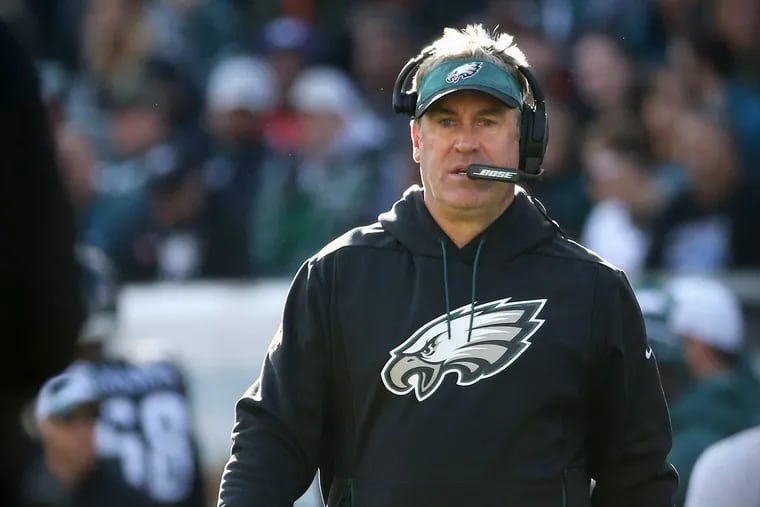 Doug Pederson's Eagles take on the NFC East-leading Redskins on Monday.