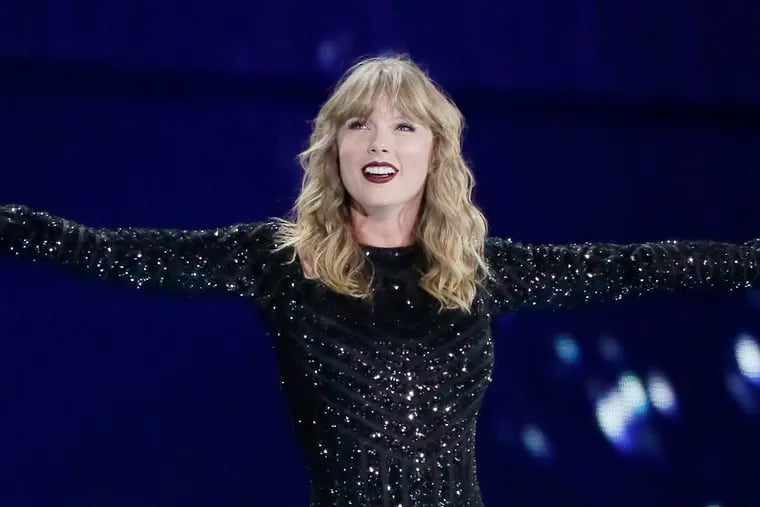 Taylor Swift performs during her Reputation Stadium Tour at Lincoln Financial Field in 2018. She will return to the South Philly venue for three shows in May.