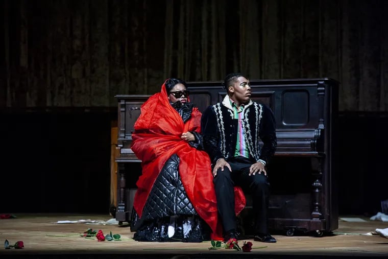 Tiffany Townsend as Donna Anna and Aaron Crouch as Don Ottavio in the Curtis Institute's Don Giovanni at the Perelman Theater