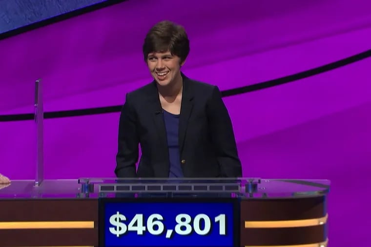 Paoli native Emma Boettcher defeated professional gambler James Holzhauer as "Jeopardy" champion on Monday's episode.