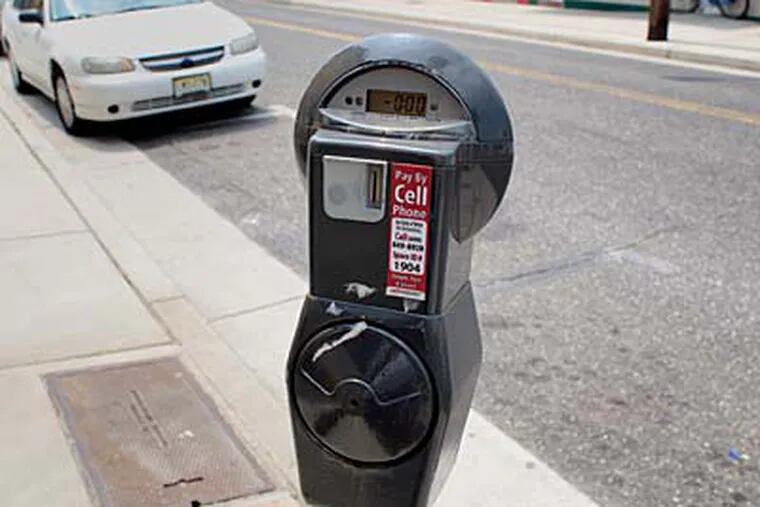 Wildwood's new call-to-pay meters. (Ed Hille / Staff)