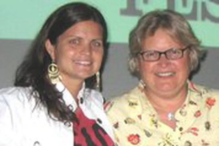 Filmmaker Pilar Prassas (left) and Diane Marini, one of the subjects of &quot;In Sickness and In Health.&quot;