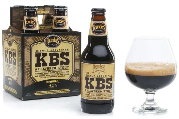 What's for breakfast? Founders KBS (above) if you're up for 11.2 percent ABV. Goose Island Bourbon County keeps it real, and Victory Java Cask keeps it local.