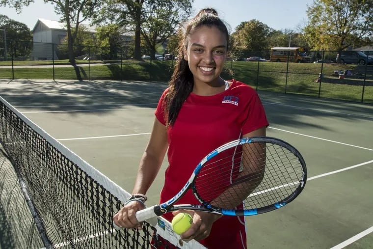 Renna Mohsen-Breen is a sophmore at Moorestown Friends School and the No. 1 singles player on the girls’ team.