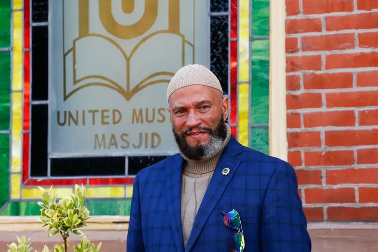 Amir Qasim Rashad of the United Muslim Masjid, outside the South Philadelphia mosque and Muslim center.  With the outbreak of the coronavirus, Muslims will face limitations as they observe Ramadan, a month-long holiday that starts April 23.