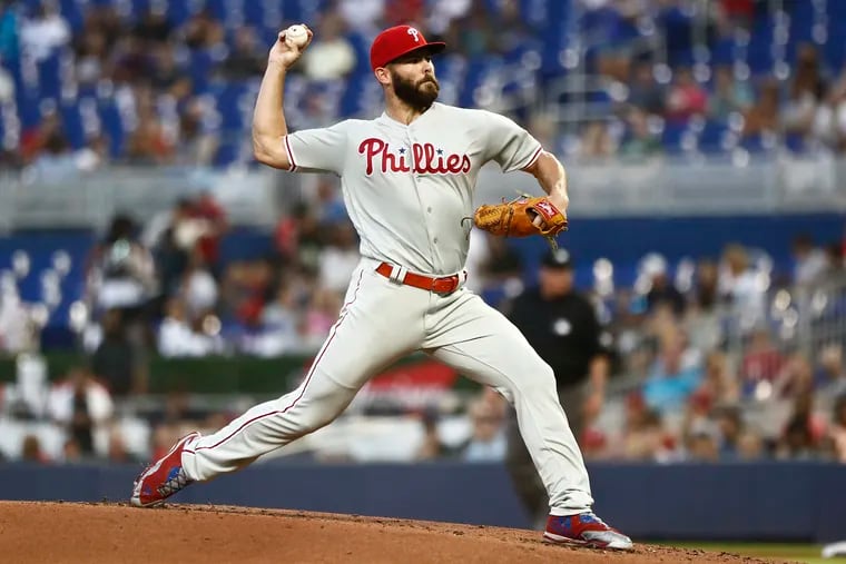 Jake Arrieta delivered seven innings for the Phillies on Friday in Miami.