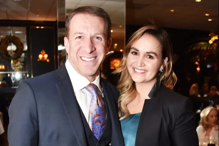 Gary Frank and and his former fiancee Alexian Timeus at a Philly Pops event in December 2017.