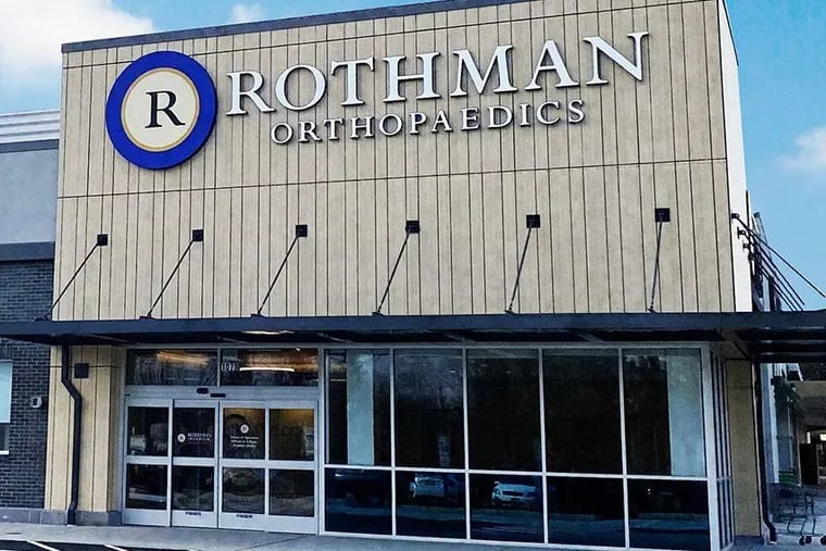 Rothman Orthopaedic Institute's expansion efforts in North Jersey have resulted in lawsuits against two former partners. Show here is Rothman's office in Hamilton, N.J.