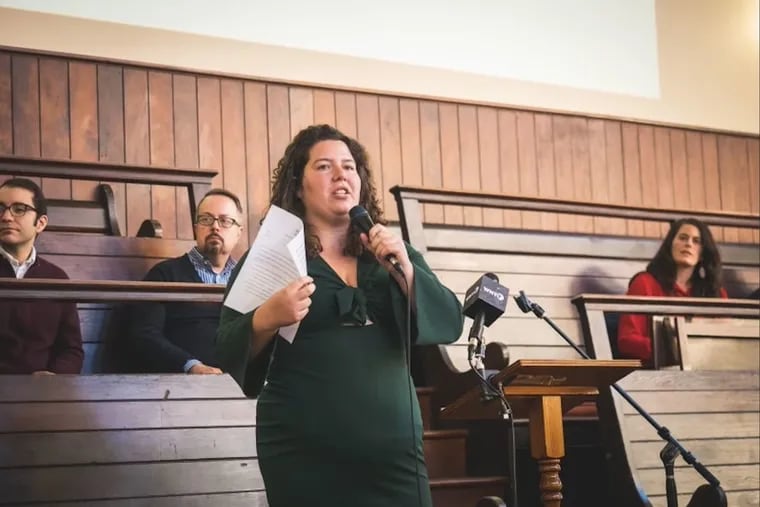 Amanda McIllmurray, a cofounder of the progressive group Reclaim Philadelphia, is considering a run against incumbent Democratic City Councilmember Mark Squilla.