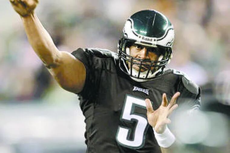 It&#0039;s no secret the Eagles rely heavily on the passing of Donovan McNabb, above. But many believe getting the ball into the hands of Brian Westbrook, below, by pass or handoff is key.