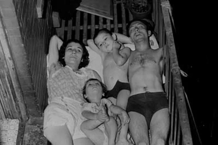 When this file photo of a New York City family coping in a 1937 heat wave appeared Monday in The Inquirer, Louis Dinacci of Glenmoore recognized his parents and siblings.