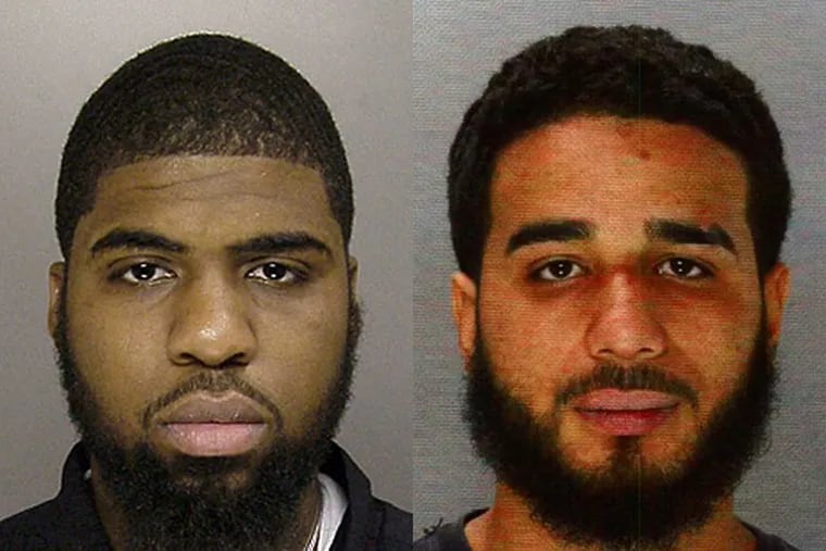 Cornelius Crawford (left) and Jonathan Rosa have been charged with second-degree murder in connection with a deadly carjacking that killed four.