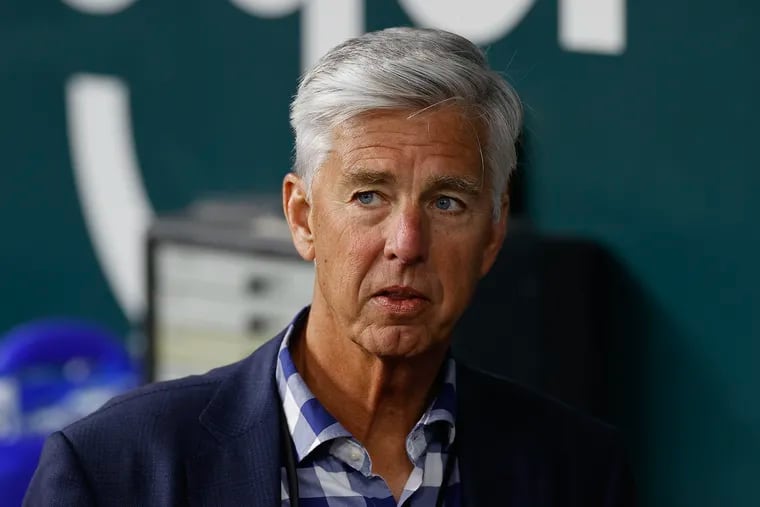 "We can talk all we want," Dave Dombrowski, the Phillies' president of baseball operations, says of dealing with the team's sub-.500 start. "We have to do it."