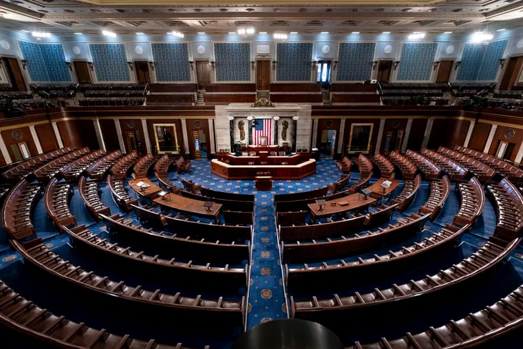 The chamber of the House of Representatives, where President Joe Biden will deliver his State of the Union speech Thursday night.