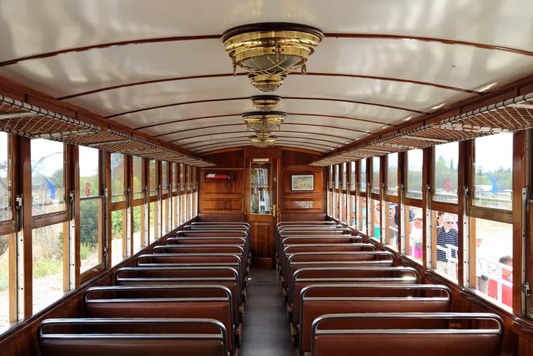 On Tren de Sóller in Mallorca, Spain, the wooden electric cars were built in the 1920s.