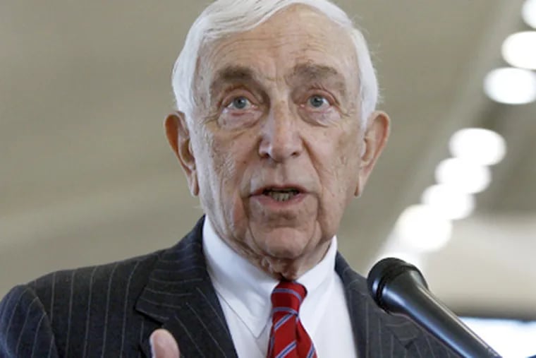 U.S. Sen. Frank Lautenberg, D-N.J., seen here in 2010, said he is questioning whether a deal had been "crafted to benefit powerful political interests without regard for the impact on students. (AP Photo/Mel Evans, File)