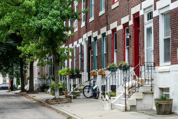 Homes along Bambrey St. in the Southwest Center City neighborhood of Philadelphia. This neighborhood, located in the 19146 Zip code, experienced the highest number of home sales in the second quarter of 2017.