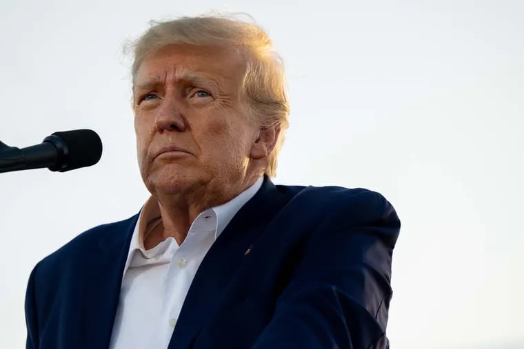 Former President Donald Trump, seen here during a rally in Waco, Texas, last month, will be arraigned Tuesday following his indictment on charges related to a hush money payment to adult film star Stormy Daniels.