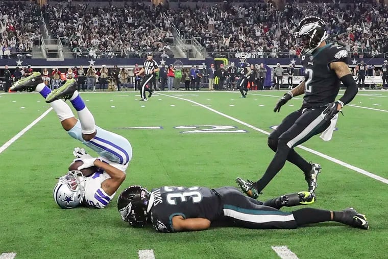 Dallas Cowboys wide receiver T.Y. Hilton converts a third-and-30 against the Eagles on Christmas Eve. The play turned into a wake-up call for the secondary.