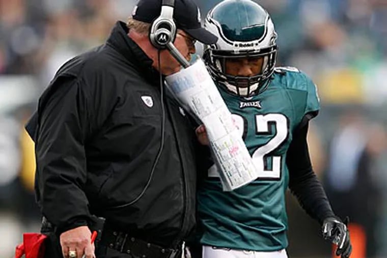Eagles cornerback Asante Samuel will not play in today's game against the Cowboys. (Yong Kim/Staff file photo)