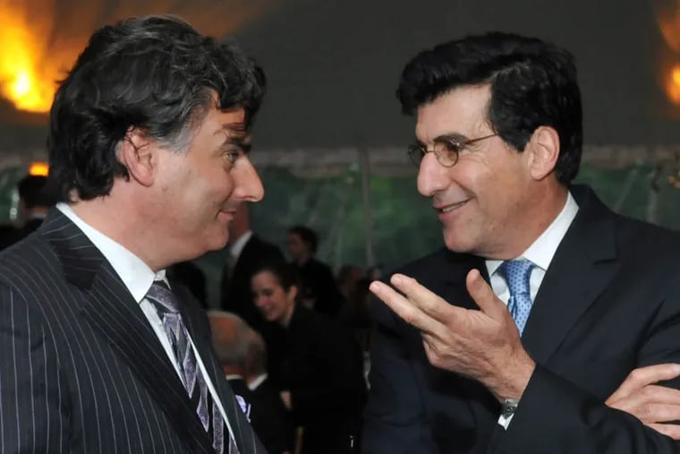 2011 FILE PHOTO: (Left to Right) John Gattuso, Fairmount Park Conservancy board president, and Michael DiBerardinis, deputy mayor for environmental and community resources.