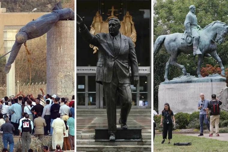 Despite the complicated nature of our memorials, we have to accept the limitations inherent in a statue. Statues of Saddam Hussein, Frank Rizzo, and Robert E. Lee represent the ever-changing debate around public art and legacy.