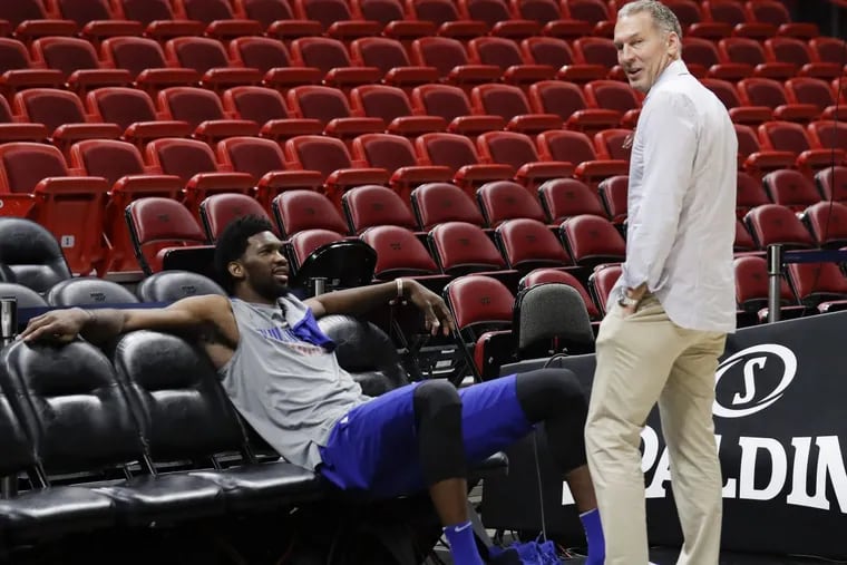 Things might be rocky between Joel Embiid and Bryan Colangelo.