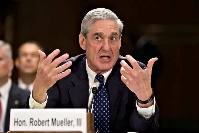 FILE - In this June 19, 2013, file photo, then-FBI Director Robert Mueller testifies on Capitol Hill in Washington. When special counsel Mueller testifies before Congress it will be a moment many have been waiting for, but it comes with risk for Democrats. (AP Photo/J. Scott Applewhite, file)