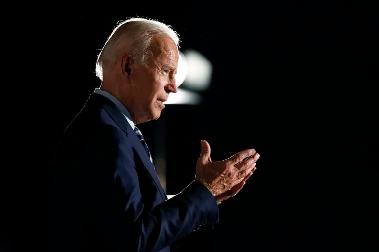 Former Vice President and Democratic presidential candidate Joe Biden speaks during a presidential candidates forum sponsored by AARP and The Des Moines Register, Monday, July 15, 2019, in Des Moines, Iowa.