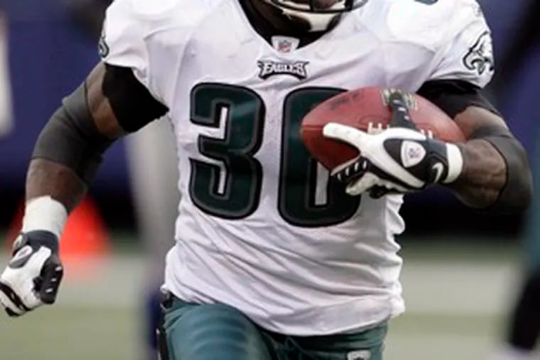 Brian Westbrook&#0039;s slump ended same time as Eagles&#0039; did, Dec. 7 at Giants.
