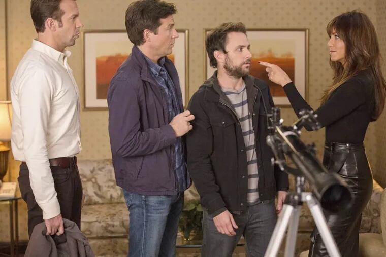 Still of Jennifer Aniston, Jason Bateman, Charlie Day and Jason Sudeikis in Horrible Bosses 2.