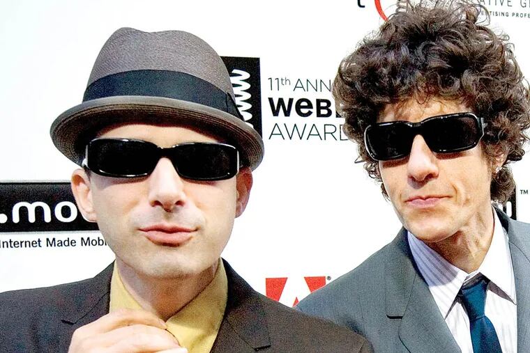 Beastie Boys Adam Horovitz, a/k/a Ad-Rock (left),  and Michael Diamond, a/k/a Mike D. The iconic hip-hop group has a deal with Spiegel & Grau, an imprint of Random House Inc., for an illustrated oral history. The book, currently untitled, is scheduled for Fall 2015.