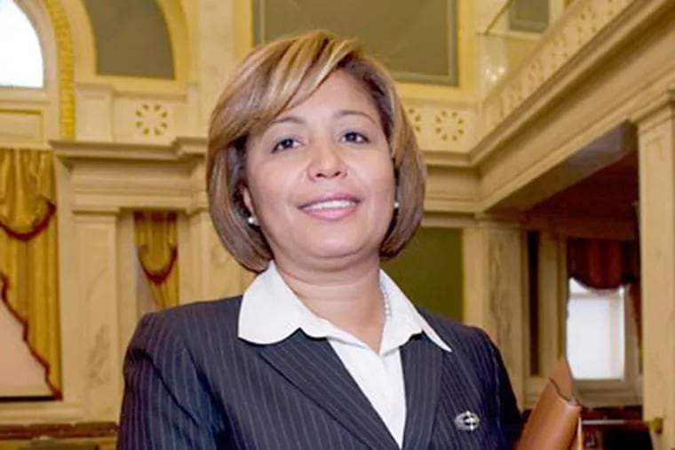 Maria Quinones Sanchez in Council Chambers in a 2018 file photo. (Jessica Griffin / Staff)