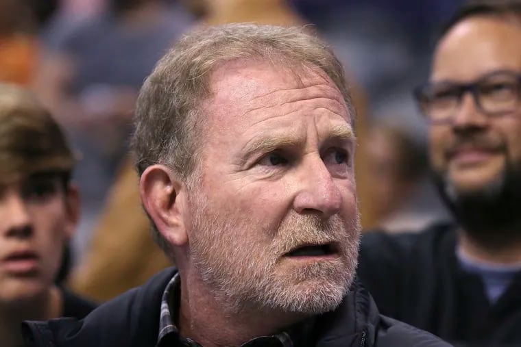 Phoenix Suns owner Robert Sarver watches his team play against the Memphis Grizzlies during the second half of an NBA basketball game Wednesday, Dec. 11, 2019 in Phoenix.