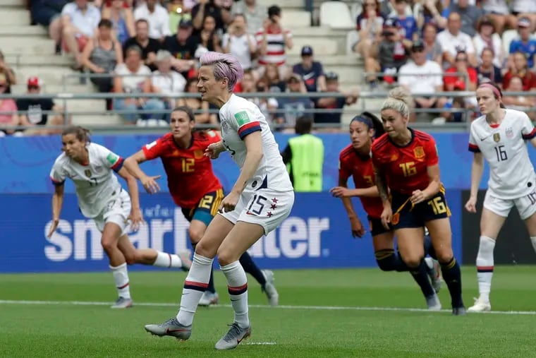Megan Rapinoe and the U.S. women's national team have a highly anticipated matchup with France on Friday.