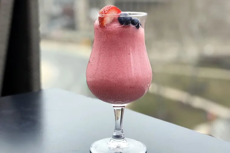 The frosé from Assembly Rooftop Lounge