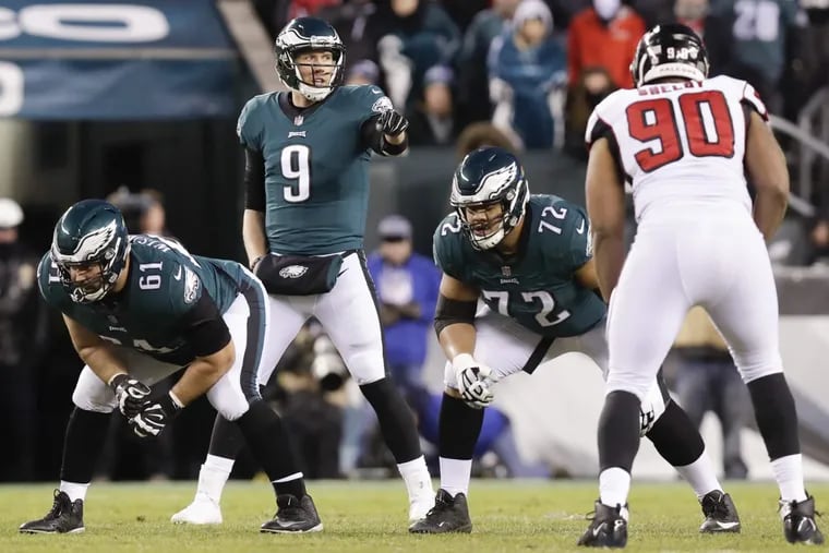 Nick Foles has completed just two of 13 throws of 20 yards or more since taking over for Carson Wentz as the Philadelphia Eagles’ starting quarterback.