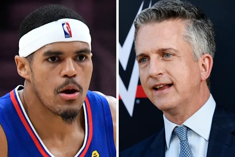 The Ringer's Bill Simmons (right) wasn't a fan of the Sixers' trade with the Los Angeles Clippers to acquire Tobias Harris.