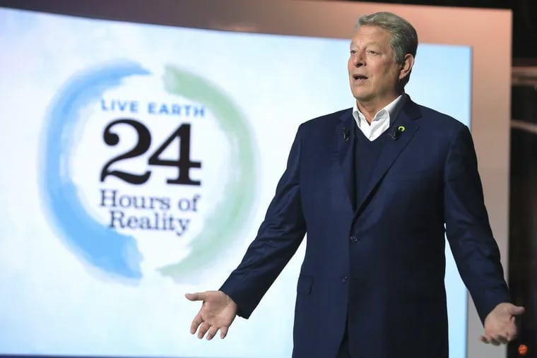 Al Gore, shown in Paris in 2015, follows up his hit 2006 documentary “An Inconvenient Truth” with a sequel opening in August.