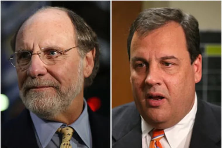 Polls show Democratic Gov. Jon Corzine, left, and his GOP challenger, Chris Christie, in a dead heat as New Jersey voters cast ballots today.