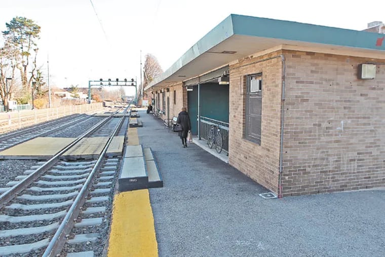 The Ardmore Septa Train Station that is suppose to be part of the revitalization project by developer Carl Dranoff. ( MICHAEL BRYANT / Staff Photographer )