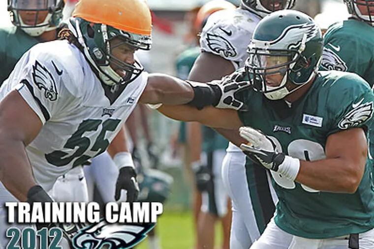 There have been on the field in each of the first three days of Eagles training camp. (Michael Bryant/Staff Photographer)