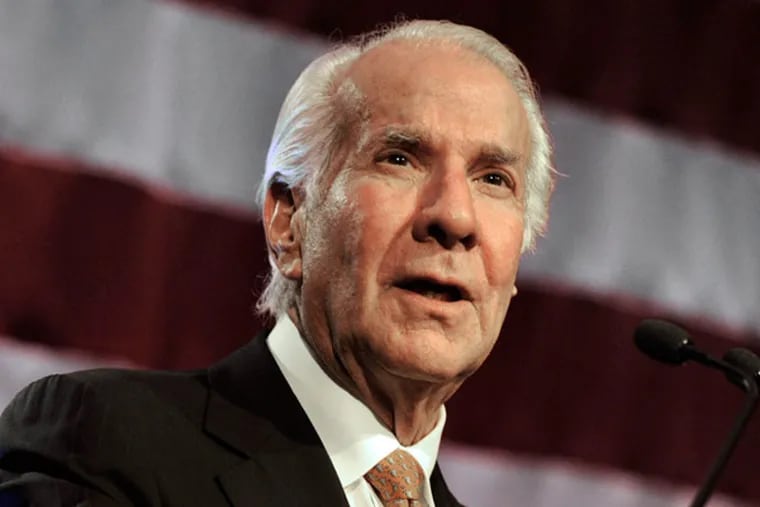 Ed Snider, CEO of Comcast Spectacor which owns the Flyers, gave $42,500 to Republican candidates during the last election cycle. (Paul Beaty/AP file)