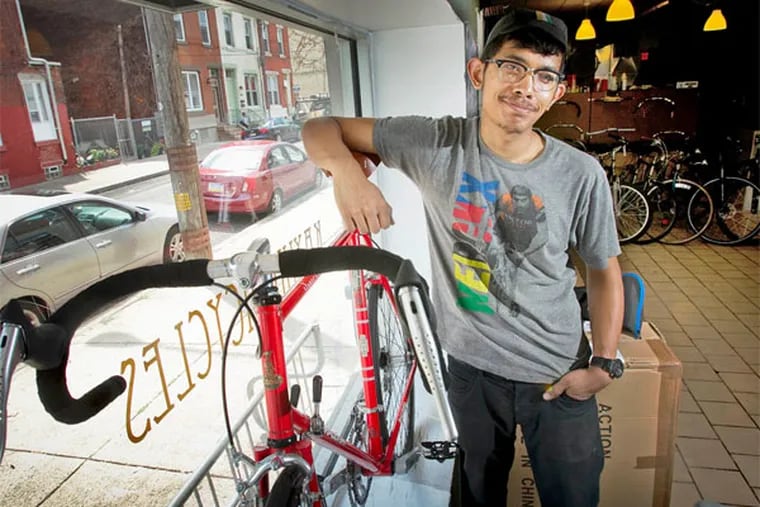 Izzat Rahman, opened Kayuh Bicycles at 19th and Girard Ave in Philadelphia in 2012. (Alejandro A. Alvarez / Staff Photographer)