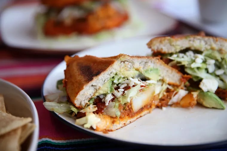 Beginning Monday, Sept. 19, Dine Latino restaurant week showcases cuisine from Argentine to Puerto Rican, and everything in between with appetizer and dessert deals. Here, a pambazo is pictured at Taqueria Morales in South Philadelphia.