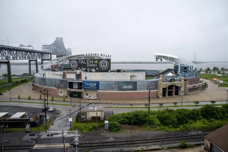 An aerial view of Talen Energy Stadium, the Philadelphia Union’s home.