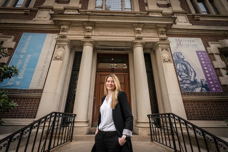 Kate Quinn, executive director, at the Mütter Museum in Philadelphia in May 2023.
