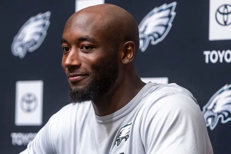Former New York Giants cornerback James Bradberry has signed a one-year contract with the Philadelphia Eagles. Philadelphia Eagles at Novacare Complex on Tuesday, May 24, 2022.