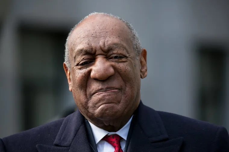Bill Cosby at the Montgomery County Courthouse in Norristown prior to the start of 10th day of his sexual assault retrial on Friday, April 20, 2018.