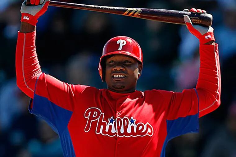 Ryan Howard, off to a roaring start this spring, answers the most pressing topics, lighthearted and serious. (David Maialetti/Staff Photographer)